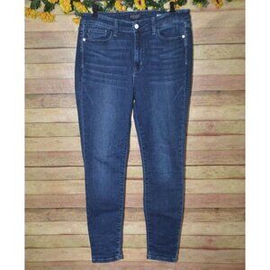 Judy Blue Skinny Fit Blue Jeans Mid Rise Stretch Denim Ladies 15 W32 Ankle